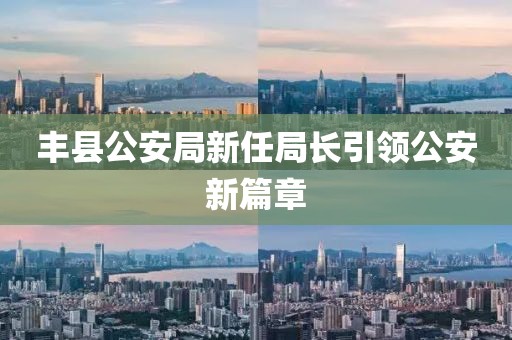 丰县公安局新任局长引领公安新篇章