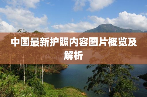 中国最新护照内容图片概览及解析