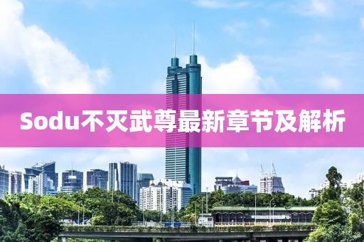 Sodu不灭武尊最新章节及解析