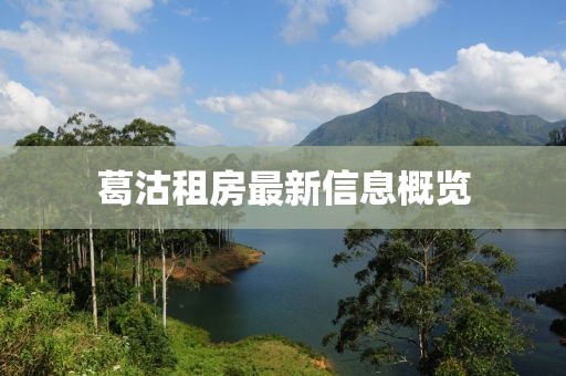 葛沽租房最新信息概览