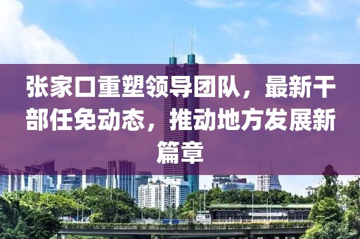 张家口重塑领导团队，最新干部任免动态，推动地方发展新篇章