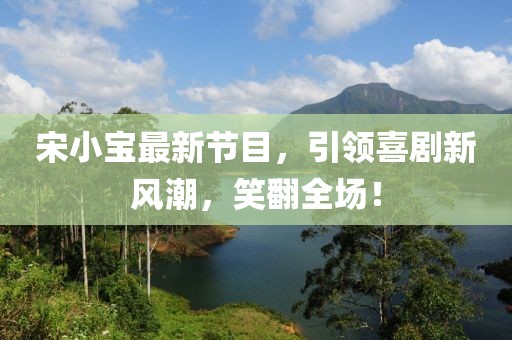 宋小宝最新节目，引领喜剧新风潮，笑翻全场！