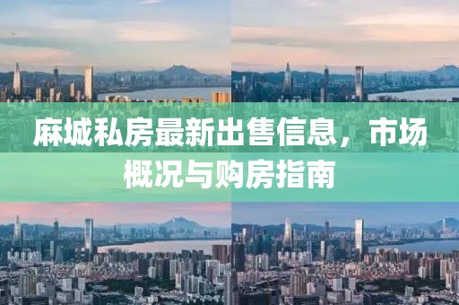 麻城私房最新出售信息，市场概况与购房指南