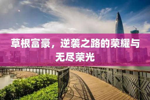 草根富豪，逆袭之路的荣耀与无尽荣光
