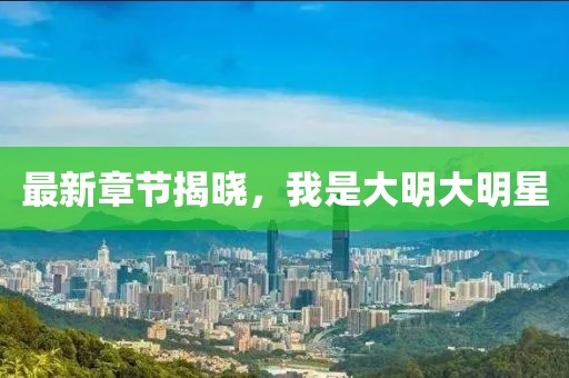 最新章节揭晓，我是大明大明星