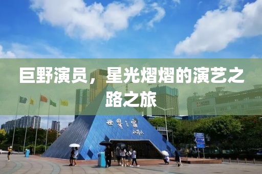 巨野演员，星光熠熠的演艺之路之旅