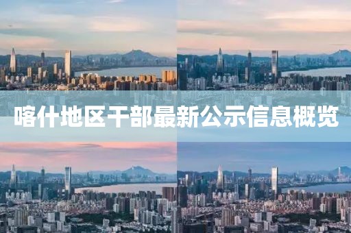 喀什地区干部最新公示信息概览