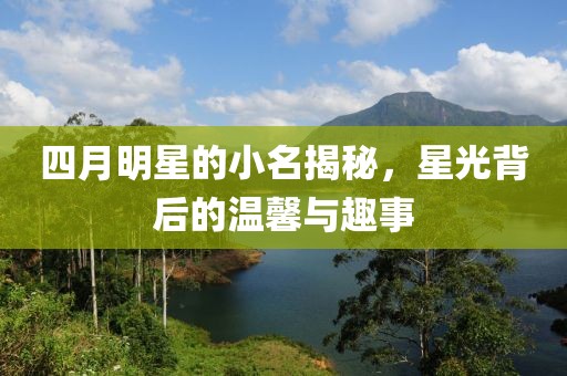 四月明星的小名揭秘，星光背后的温馨与趣事