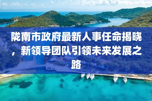 陇南市政府最新人事任命揭晓，新领导团队引领未来发展之路