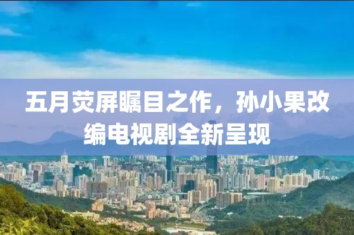 五月荧屏瞩目之作，孙小果改编电视剧全新呈现