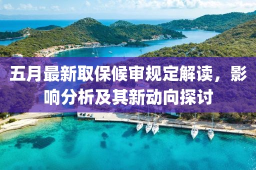 五月最新取保候审规定解读，影响分析及其新动向探讨