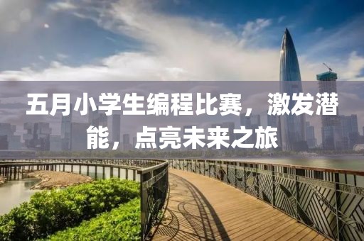 五月小学生编程比赛，激发潜能，点亮未来之旅