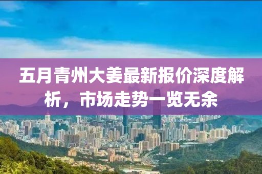 五月青州大姜最新报价深度解析，市场走势一览无余