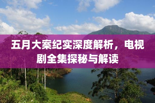 五月大案纪实深度解析，电视剧全集探秘与解读