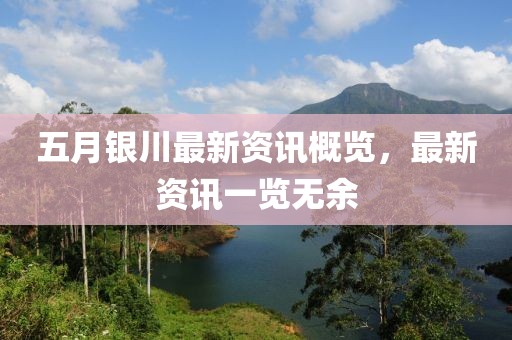 五月银川最新资讯概览，最新资讯一览无余