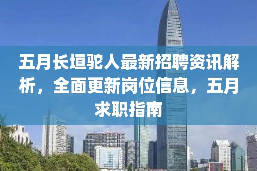 五月长垣驼人最新招聘资讯解析，全面更新岗位信息，五月求职指南
