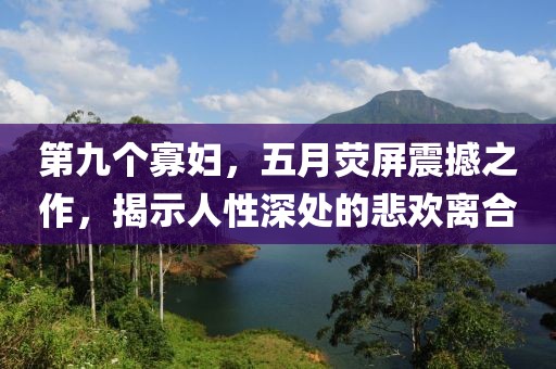 第九个寡妇，五月荧屏震撼之作，揭示人性深处的悲欢离合