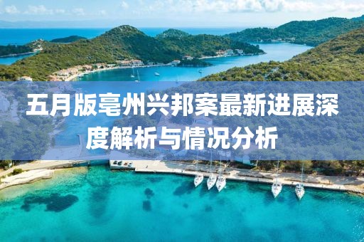 五月版亳州兴邦案最新进展深度解析与情况分析