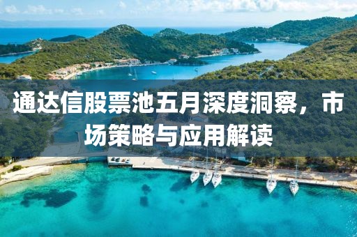通达信股票池五月深度洞察，市场策略与应用解读