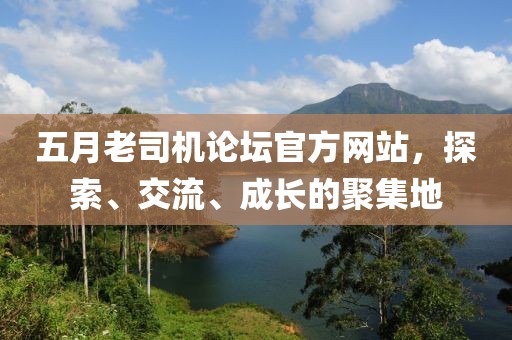 五月老司机论坛官方网站，探索、交流、成长的聚集地