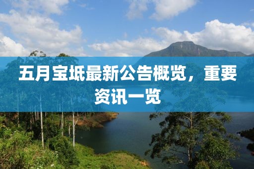 五月宝坻最新公告概览，重要资讯一览
