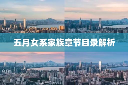 五月女系家族章节目录解析