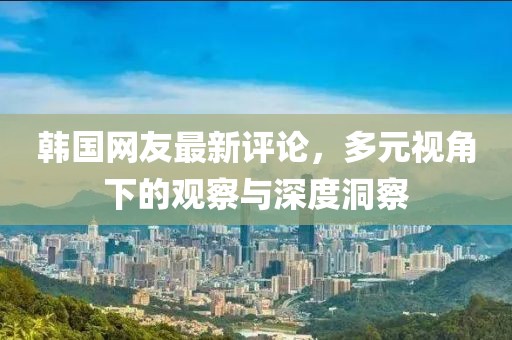 韩国网友最新评论，多元视角下的观察与深度洞察