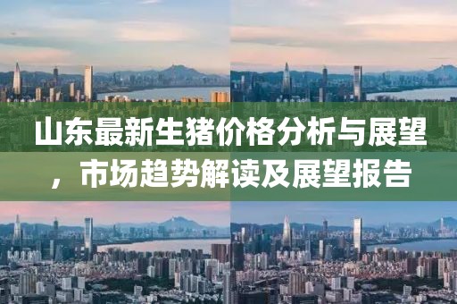 山东最新生猪价格分析与展望，市场趋势解读及展望报告