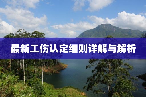 最新工伤认定细则详解与解析