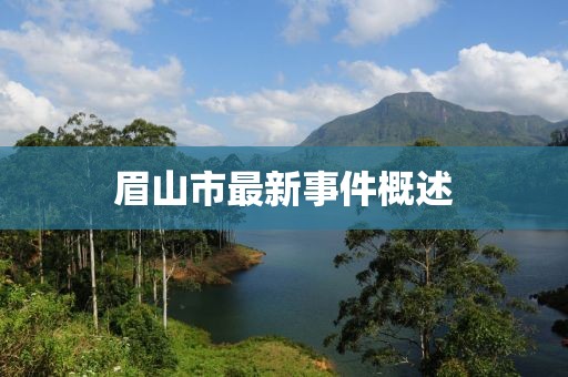 眉山市最新事件概述