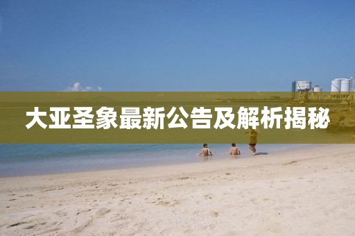 大亚圣象最新公告及解析揭秘