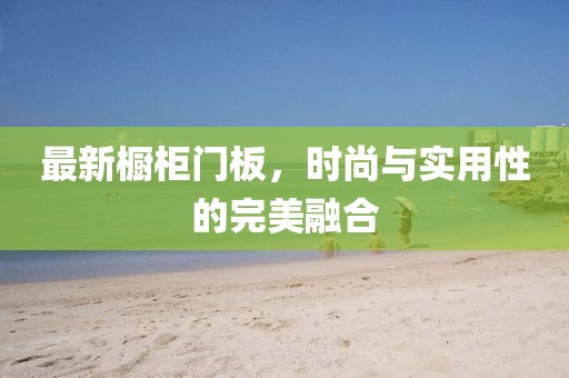 最新橱柜门板，时尚与实用性的完美融合