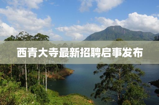 西青大寺最新招聘启事发布