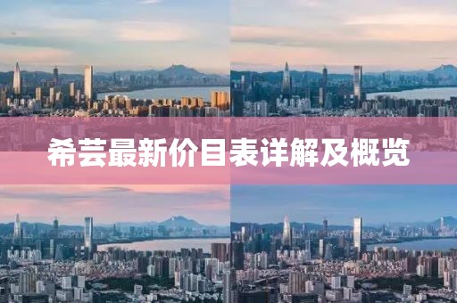 希芸最新价目表详解及概览